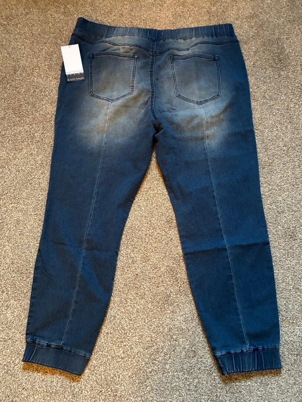 Sofia Vergara Paula Denim Joggers - Picture 2 of 3